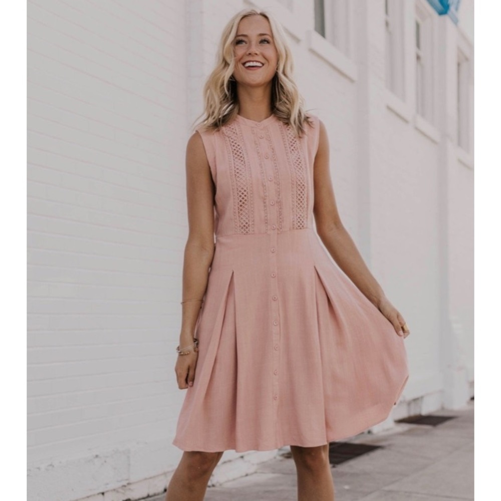 COPY - Roolee Pembroke Crochet Dress (XS)